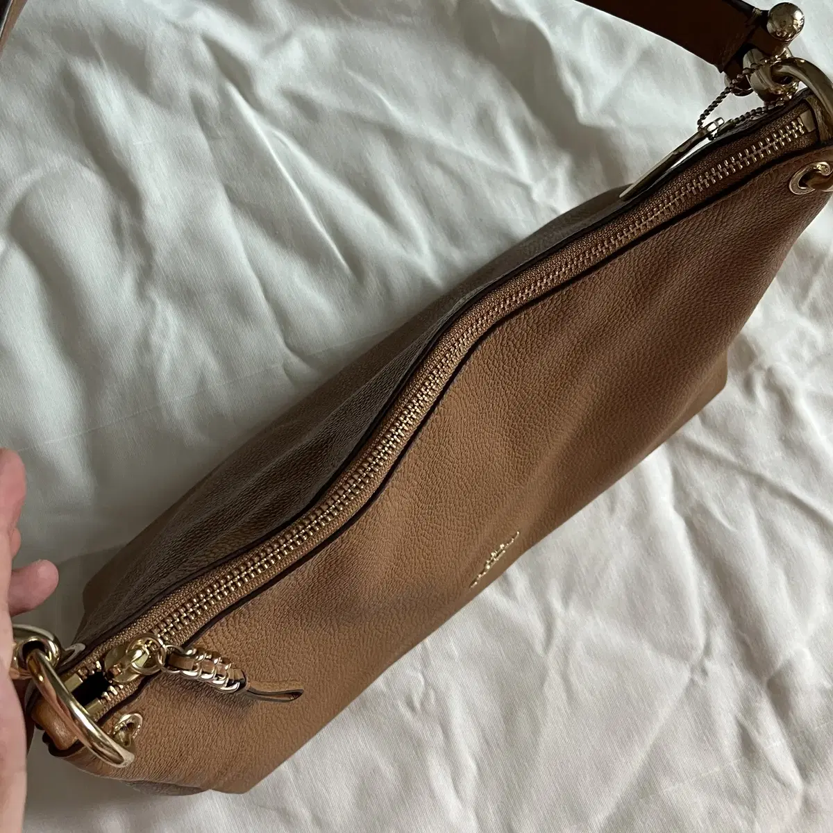 COACH 00's BrownLeather Mia Shoulder Bag