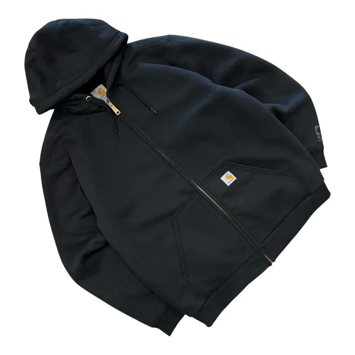 [M] Calhart RainDefender Hooded Zip-Up Black