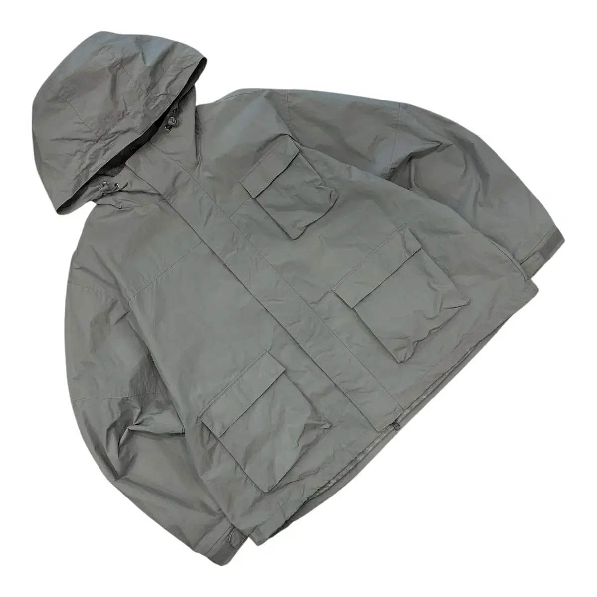 [S] Travel Pocket Windbreaker Jacket Gray