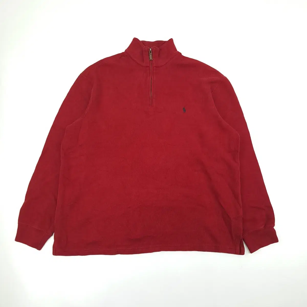 (CS128)XL Polo Ralph Lauren Red Wine Half-Zip Long Sleeve Knit