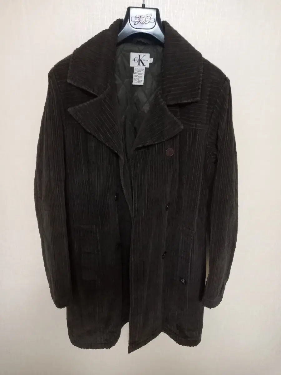 100% Kelvin Klein Double Corduroy Coat