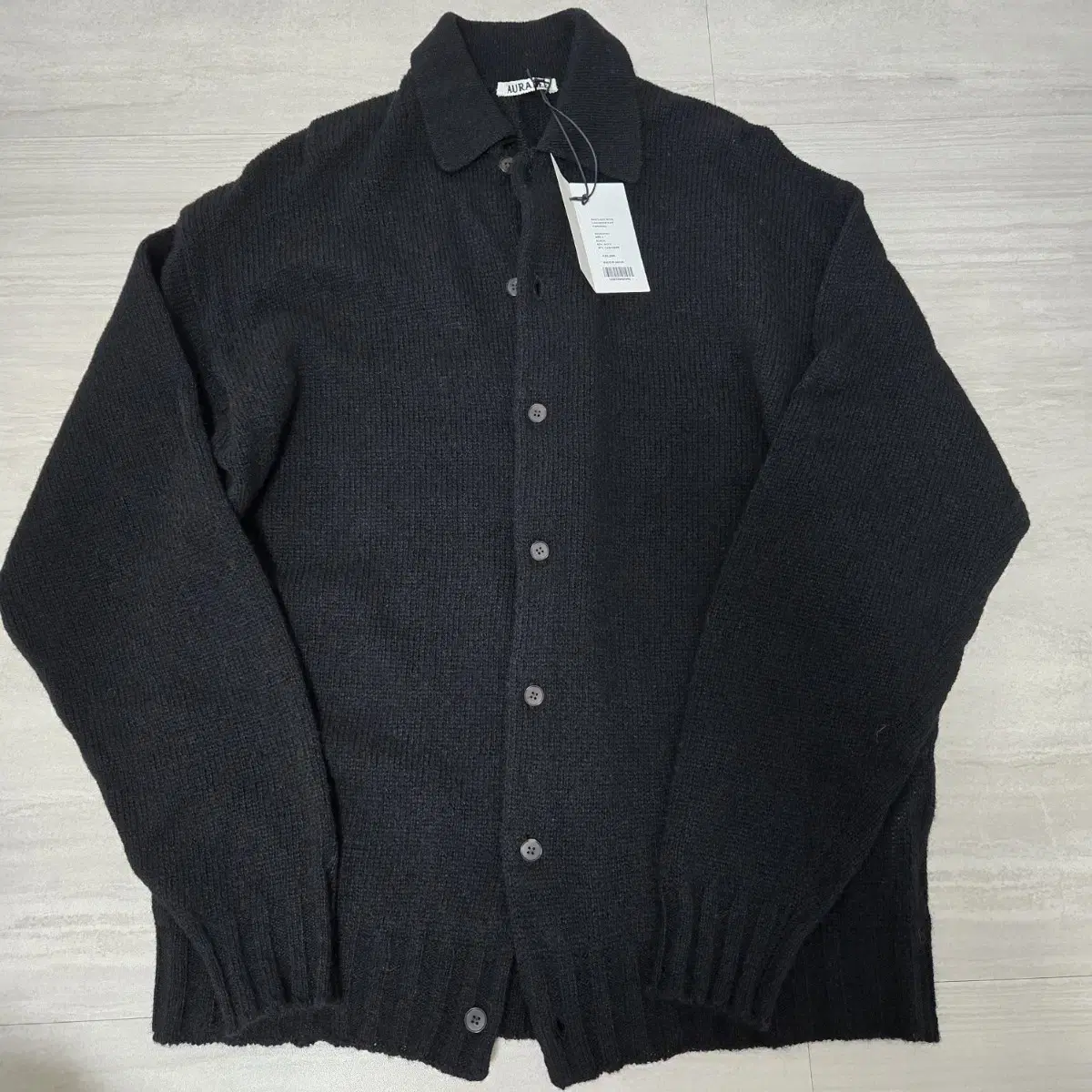 [4, New] Aurari Shetland Wool Cashmere Knit Cardigan