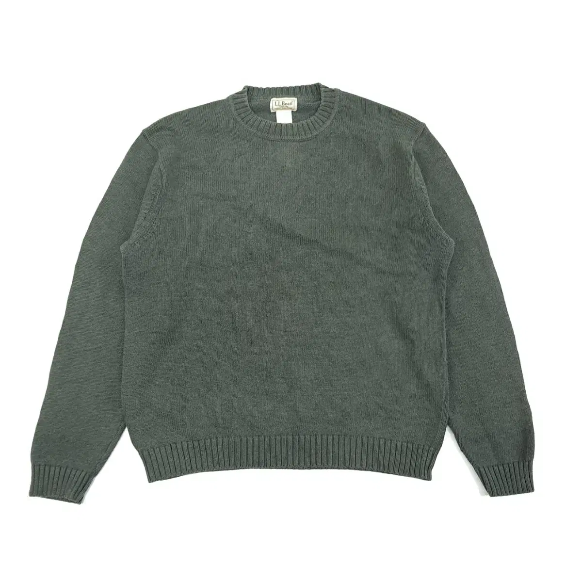 (CS134)L Elvin Khaki Round Neck Sweater Knit