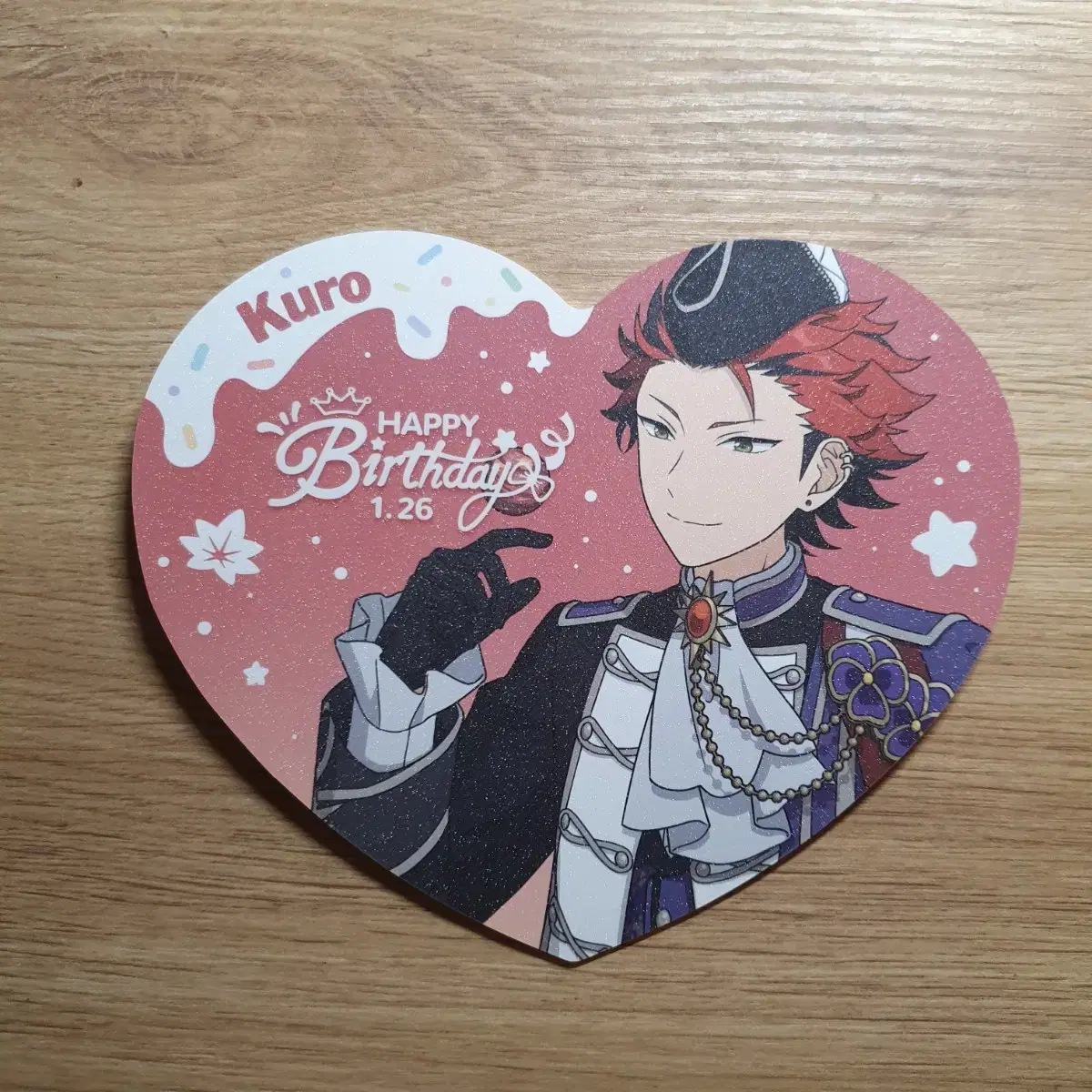 Angsta Hong Yue Kiryu Kuro birthday Heart colored paper goods 3 stars