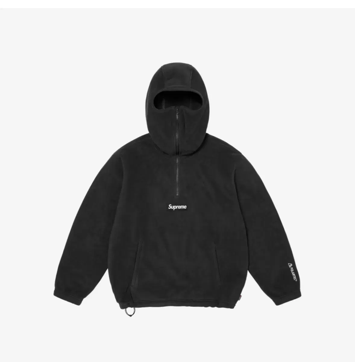 Supreme Polartec Facemask Half Zip Sweatshirt Black Hooded