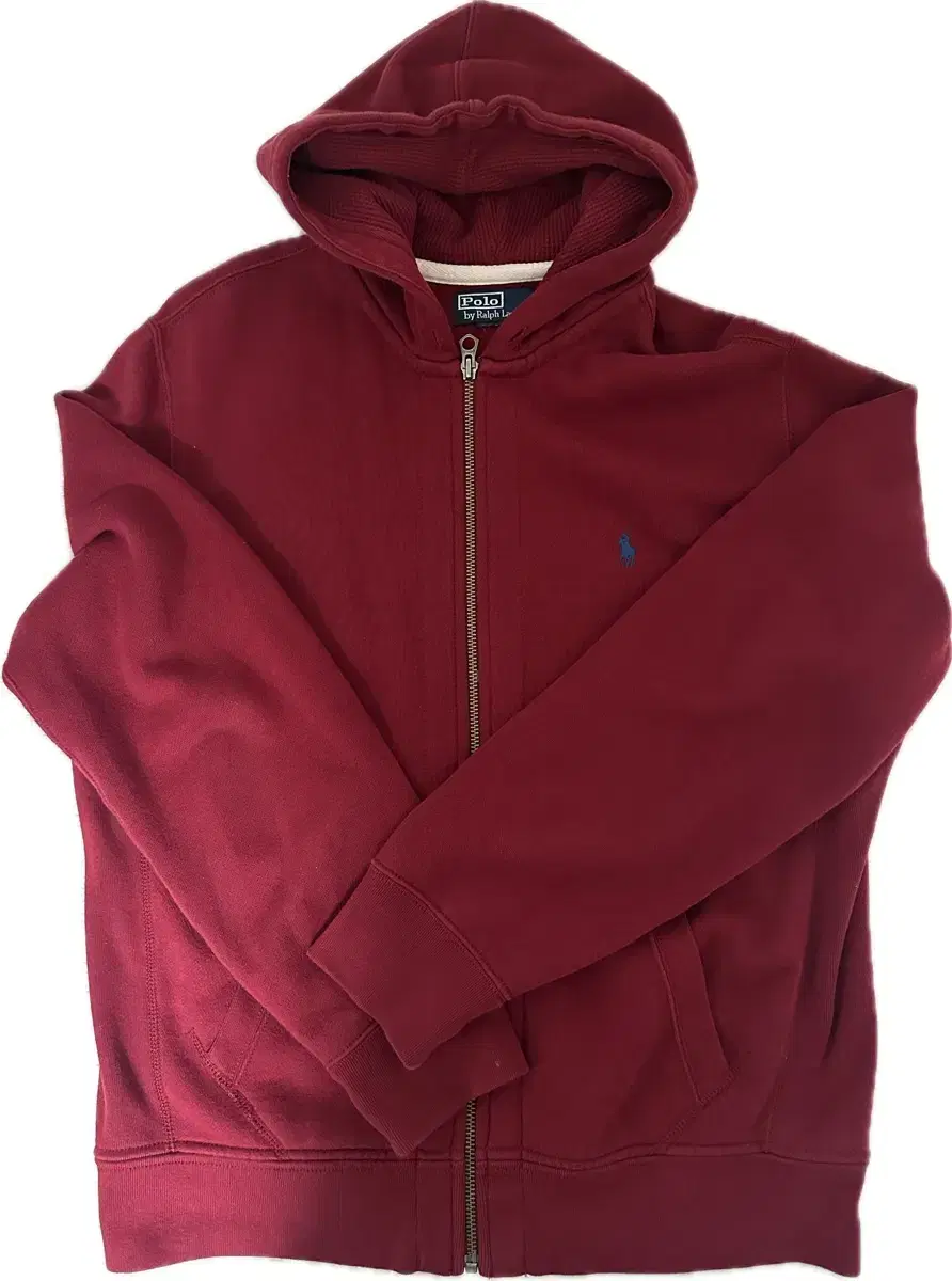 Polo Ralph Lauren Burgundy Hooded Zip-up L