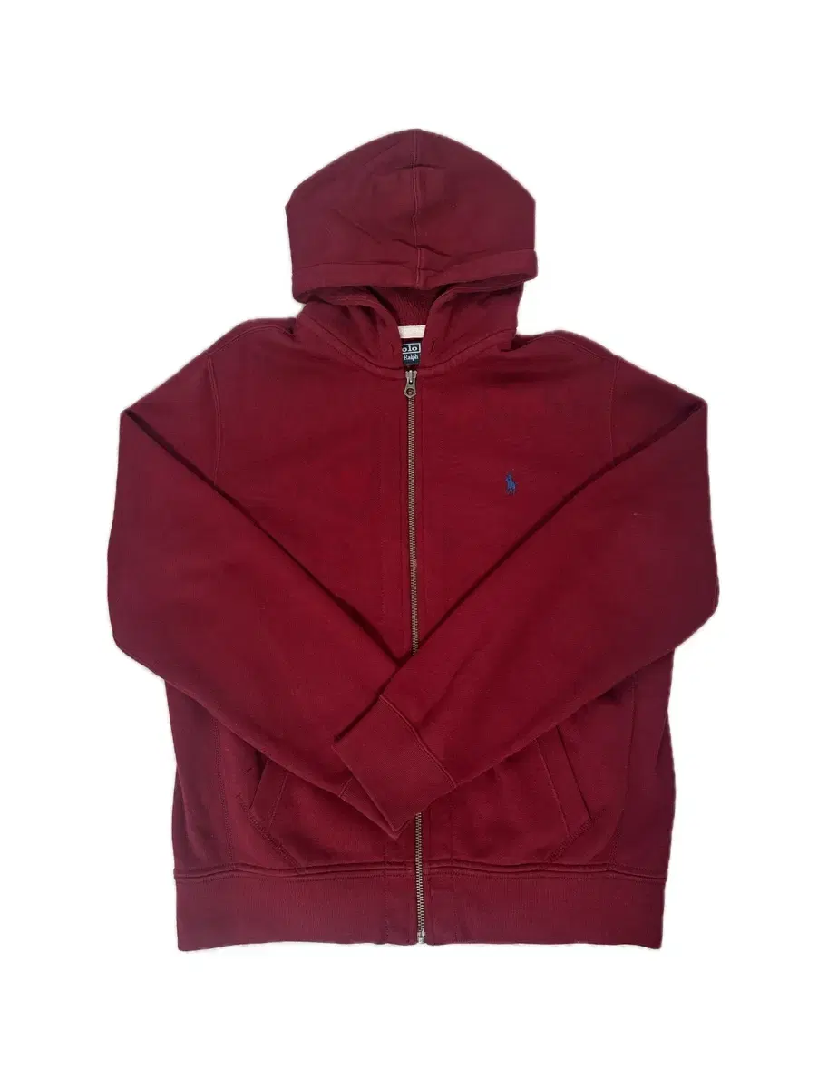 Polo Ralph Lauren Burgundy Hooded Zip-up L