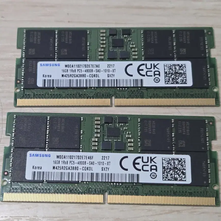 삼성 DDR5 노트북용 RAM 32G 4800 (16Gx2)