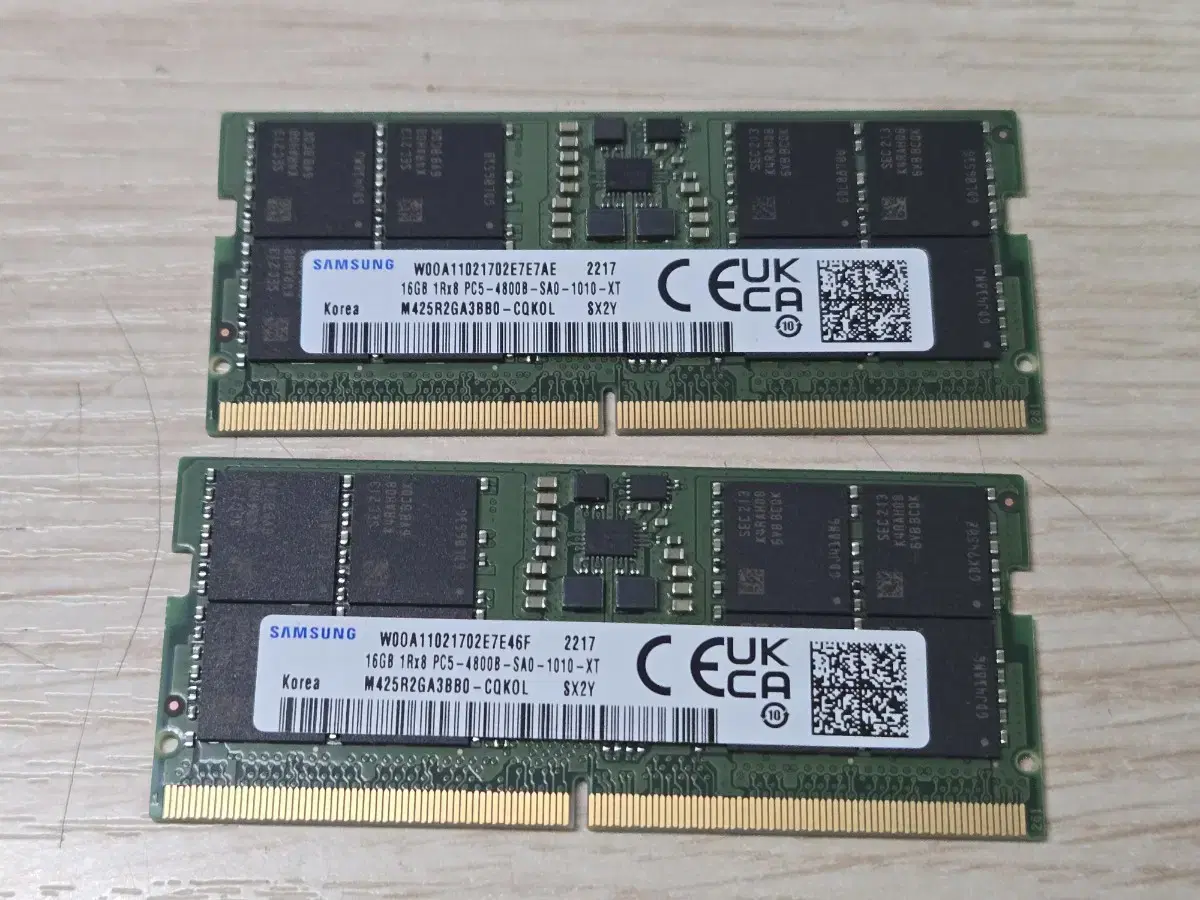 삼성 DDR5 노트북용 RAM 32G 4800 (16Gx2)