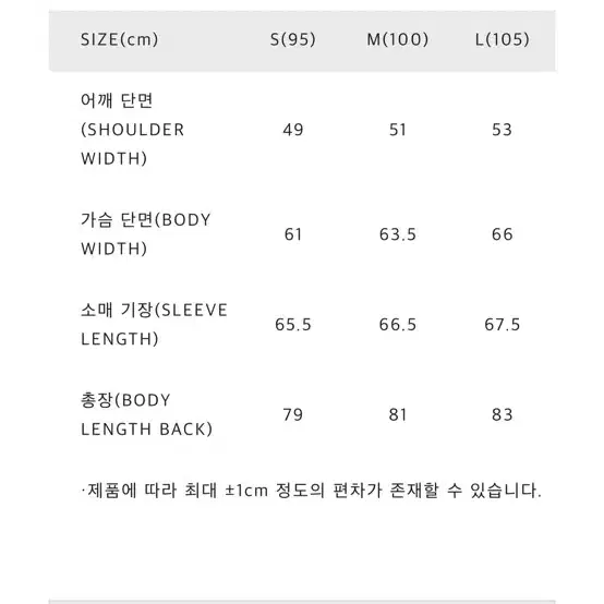 셔터 (shirter) 네이비 피코트 S사이즈 (실측 100) 판매합니다