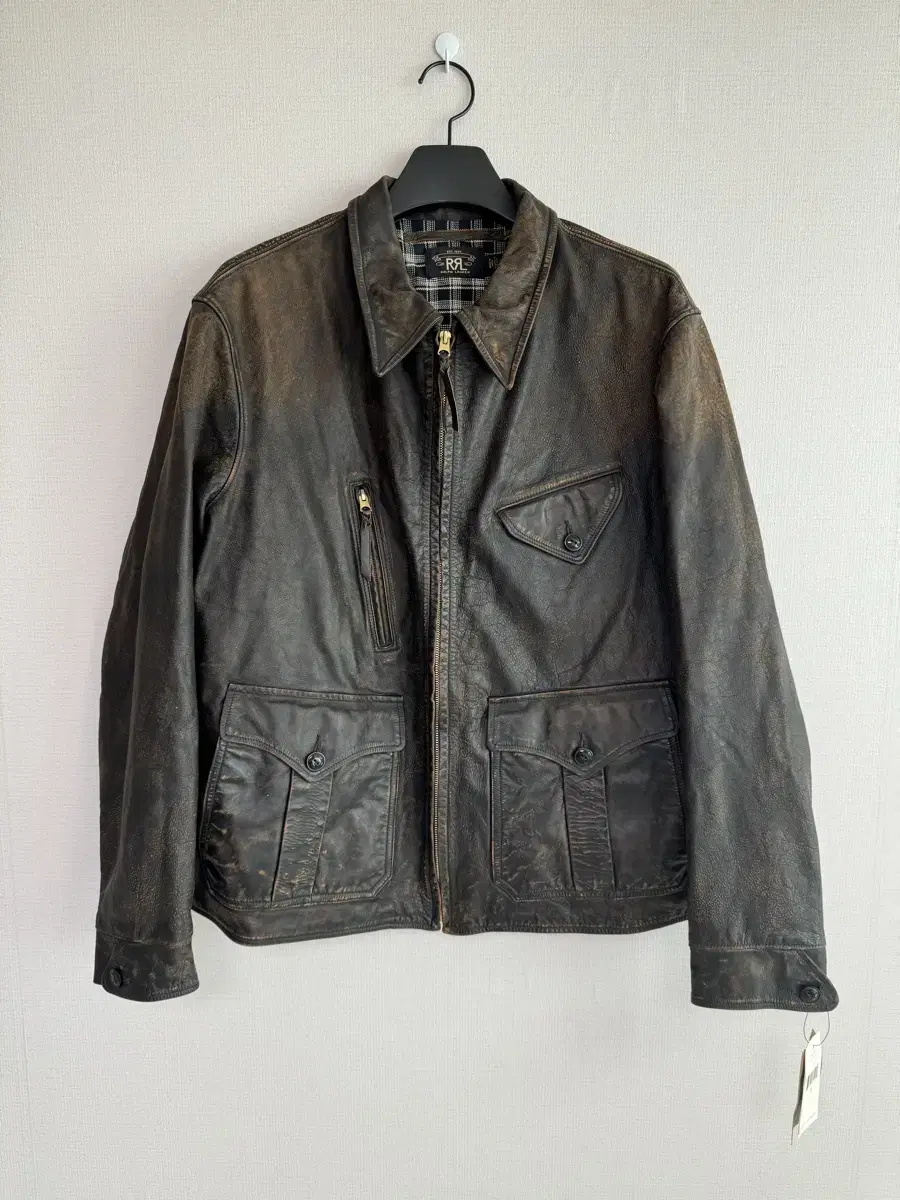 XL) Double L RRL Newsboy Leather Jacket /A2 Burleson Real McCoy