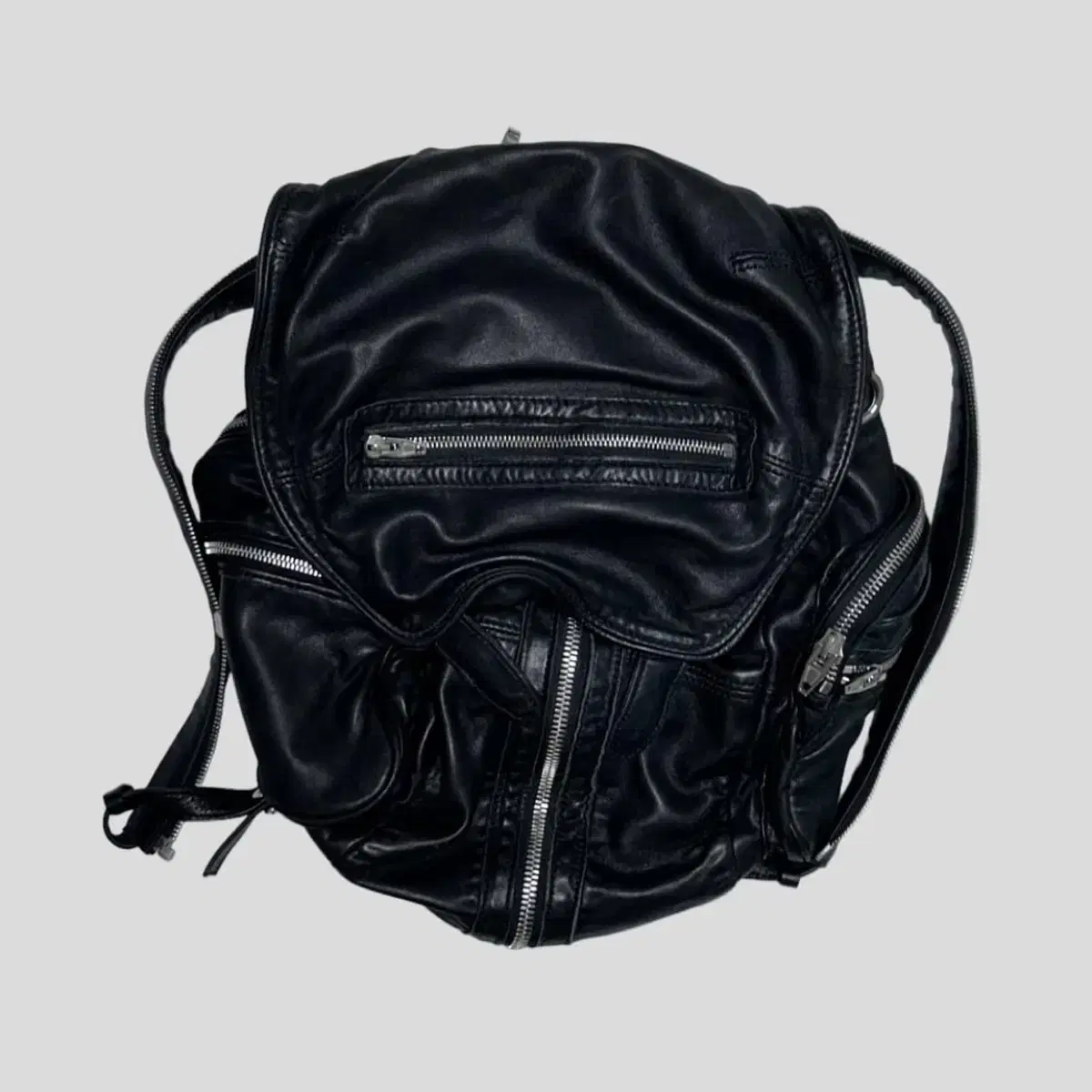 ALEXANDER WANG multi zipper leather bag