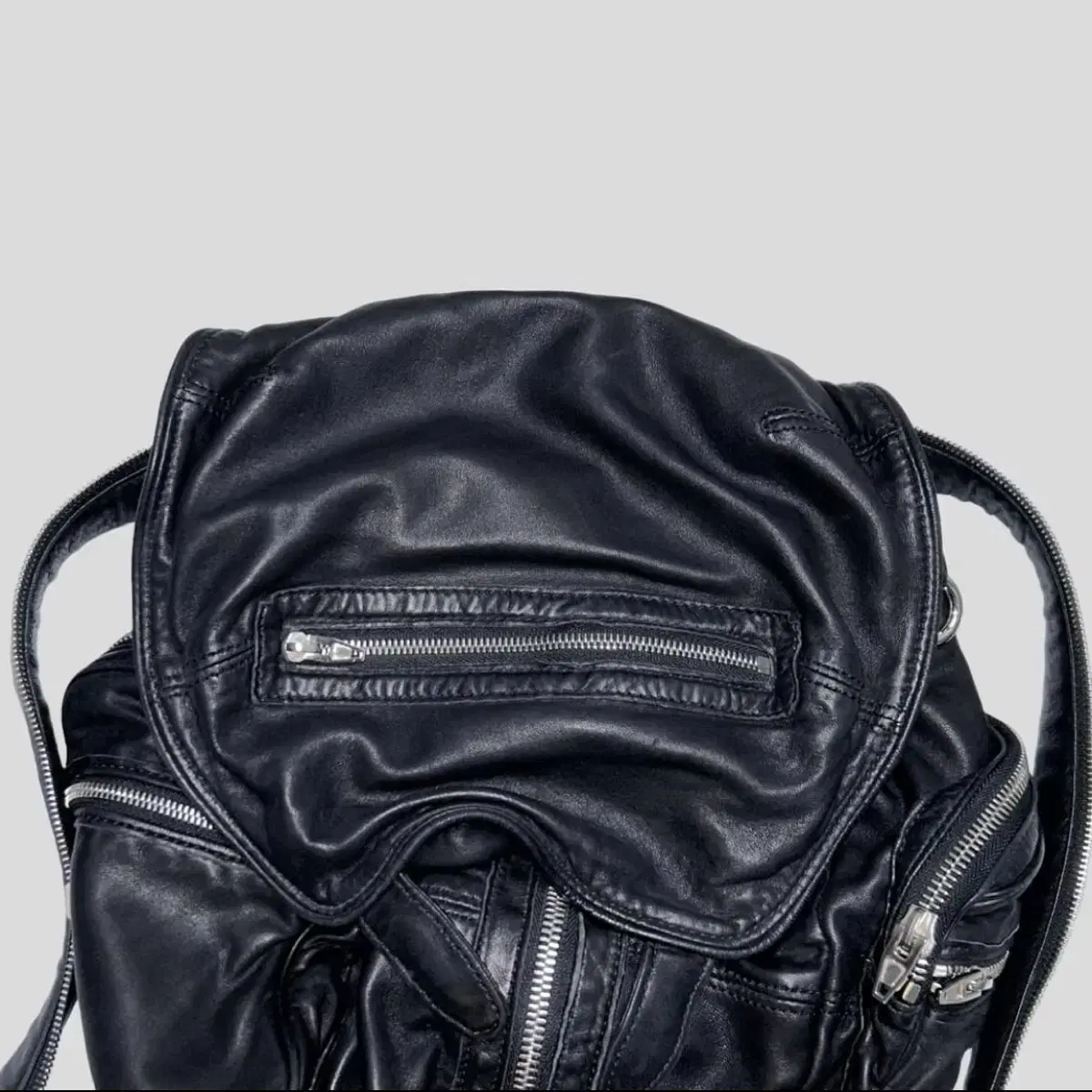 ALEXANDER WANG multi zipper leather bag