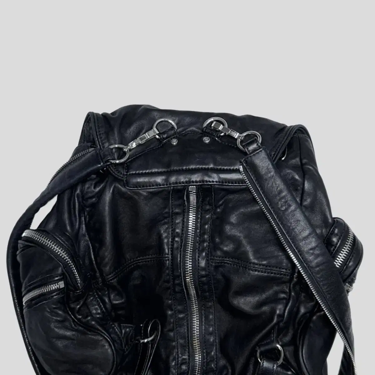 ALEXANDER WANG multi zipper leather bag