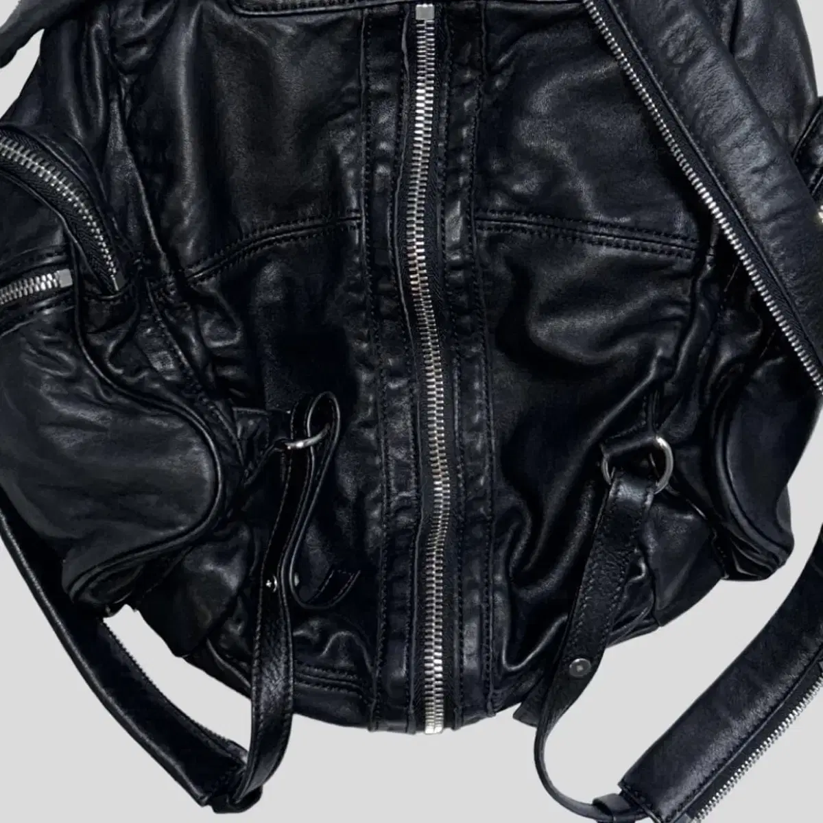 ALEXANDER WANG multi zipper leather bag