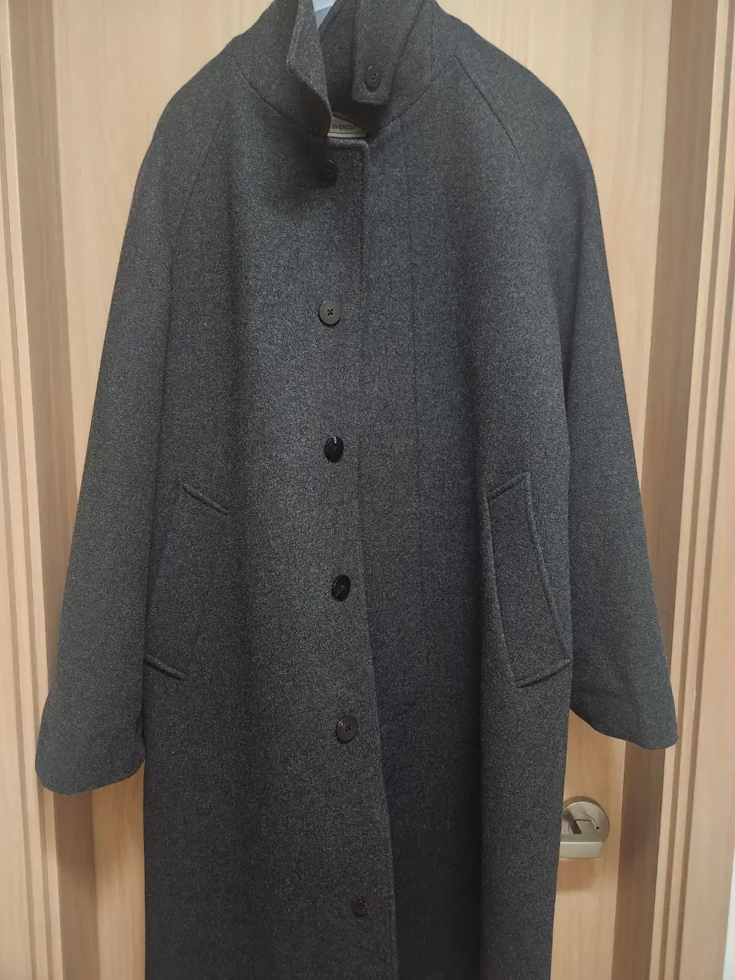 [2] 22AW AnotherOffice Legacy Cashmere Balmacan Coat in Heather Charcoal