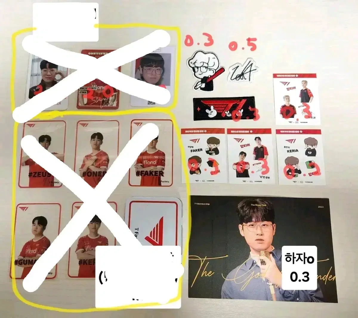 T1 Zeus photocard postcard and other merchandise to sell