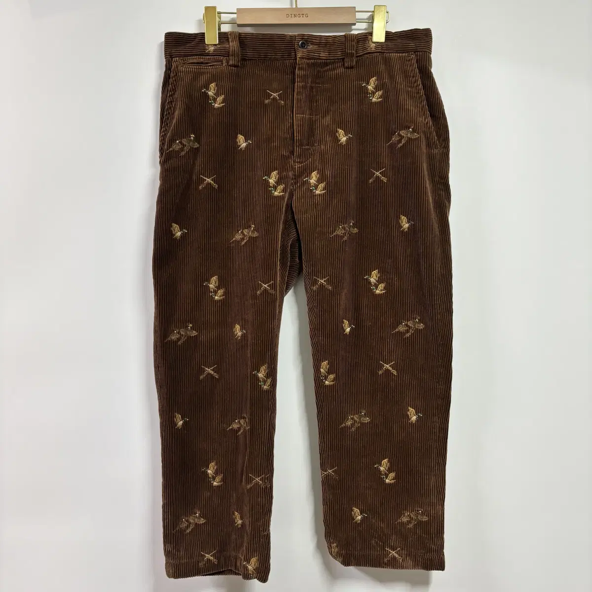 [33] Polo Mallard Embroidered Corduroy Pants Brown