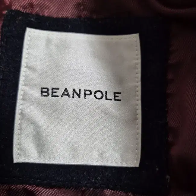 빈폴BEANPOLE 정품 버건디 알파카 트위드 여성 블레이져모직자켓90