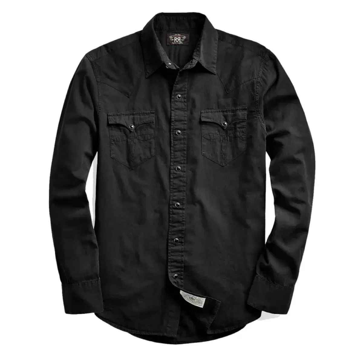 RRL Double L Western Shirt Black L