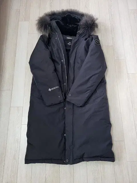 Eider Goose Natural Fur Rabbit Raccoon Down Gore-Tex Captain's Long Padded 100% Down