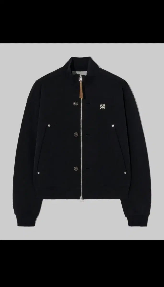 Setter teo Cotton Onda dey Full Zip Up Organic Black