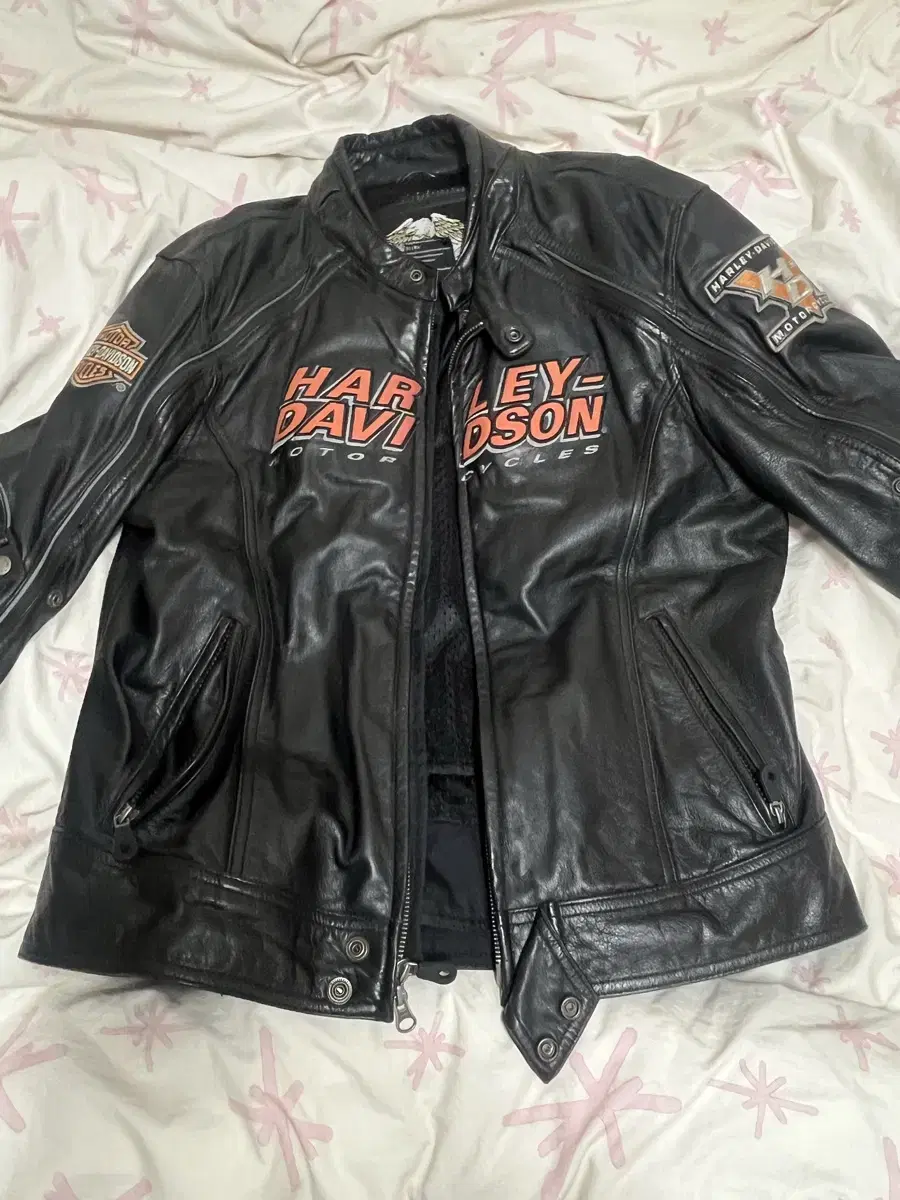 (M) Harley-Davidson Motorcycle Leather Jacket