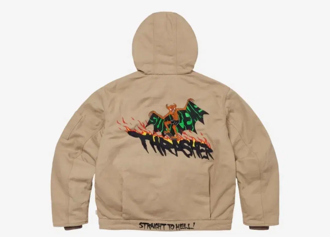 [L] Supreme Thresher Hooded Work Tan Jacket 24FW