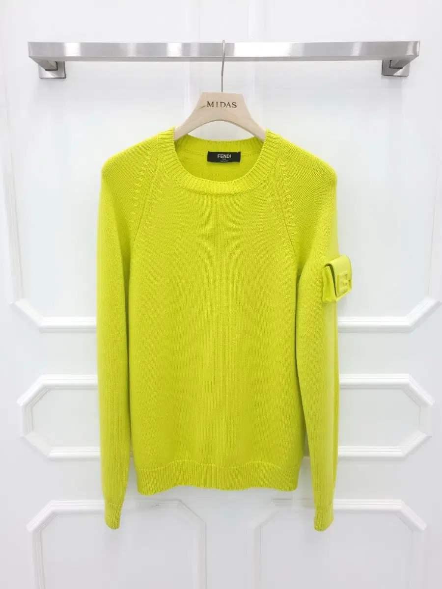 Fendi Neon Baguette Wool Sweater