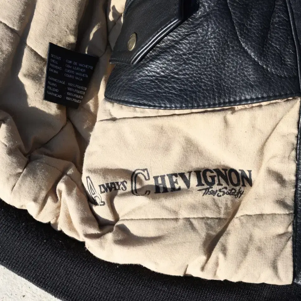 chevignon 80s aviator jacket