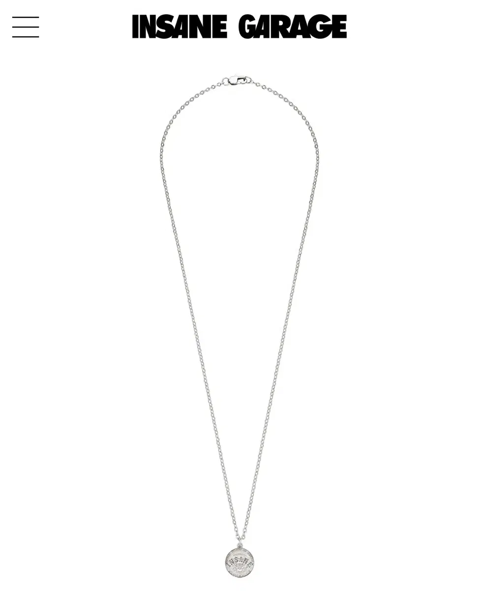 인세인개러지 목걸이 EAGLE DIME NECKLACE_SILVER