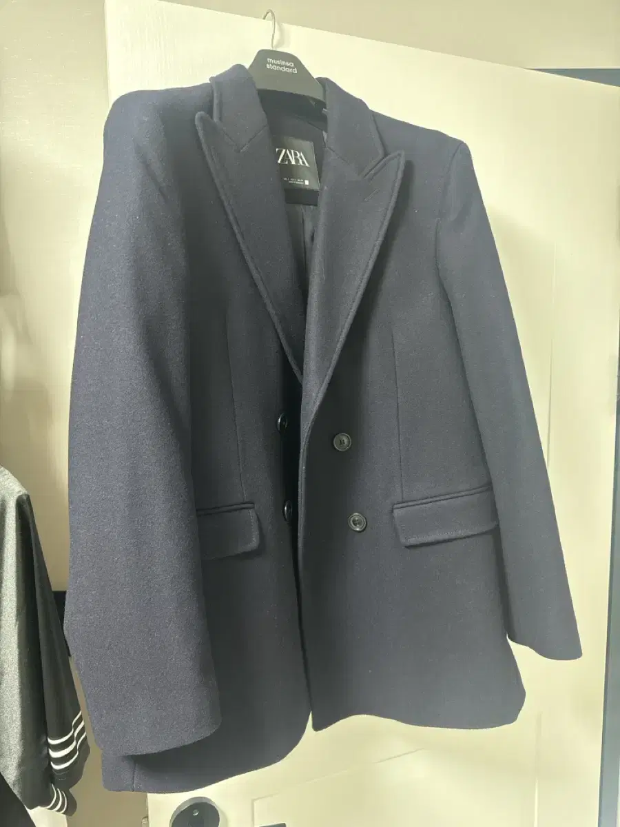 Zara Navy Wool Peacoat L