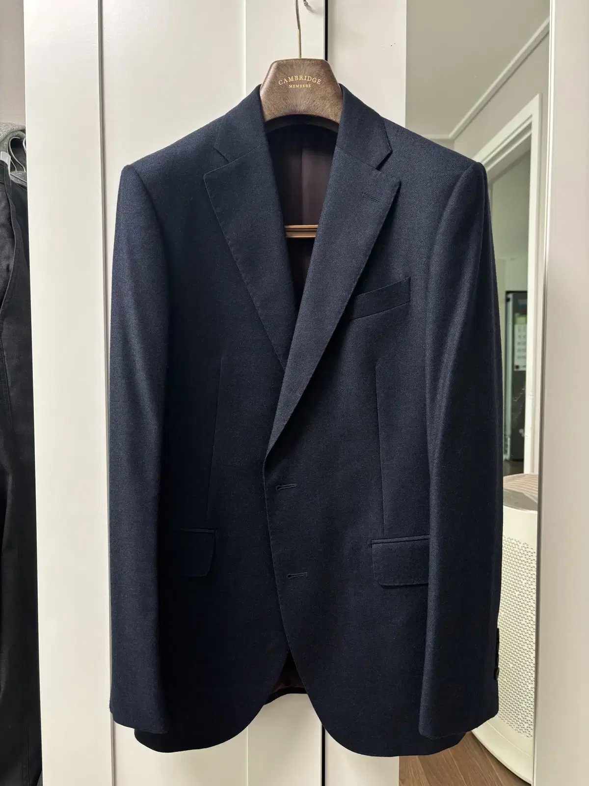 Cambridge Members Wool Micro Navy Winter Suit for Sale