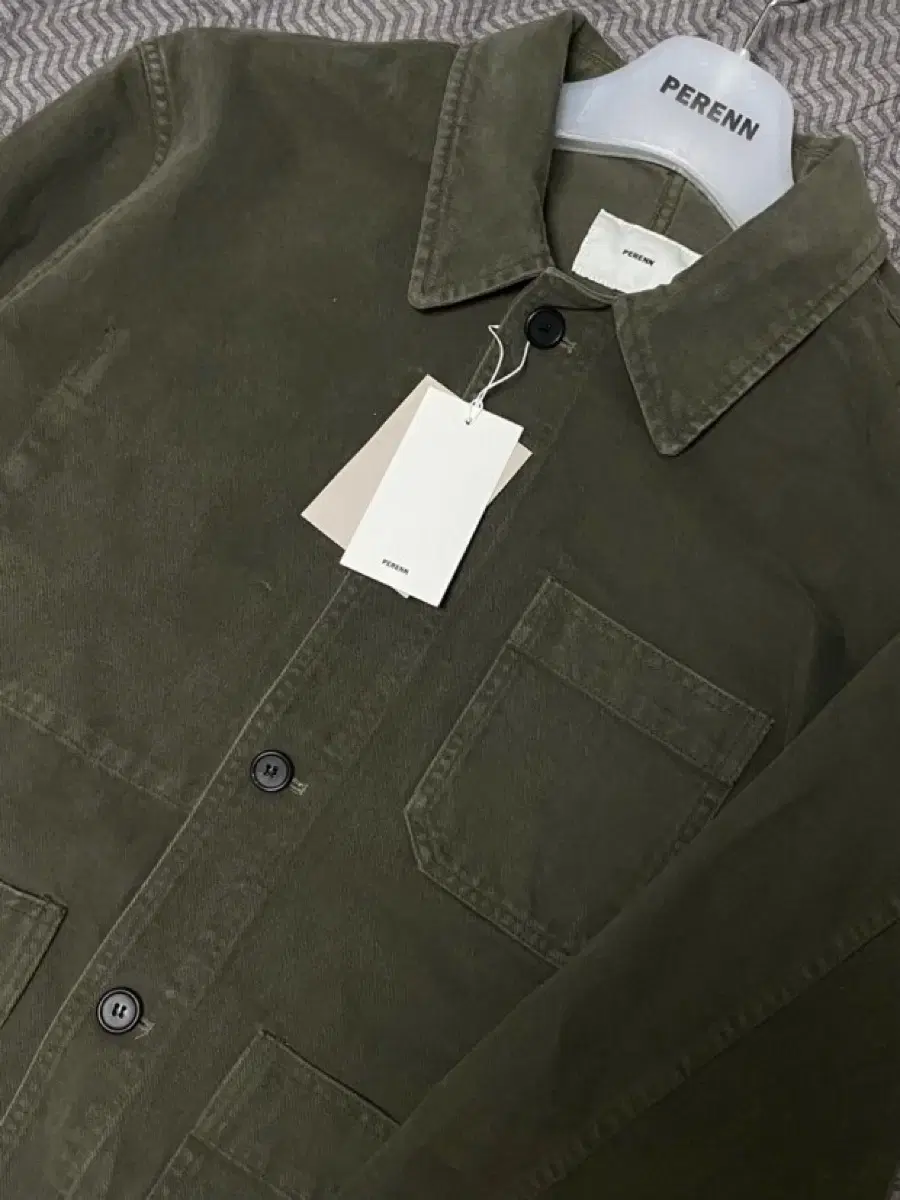 (2) Perren Moleskin Work Jacket Olive