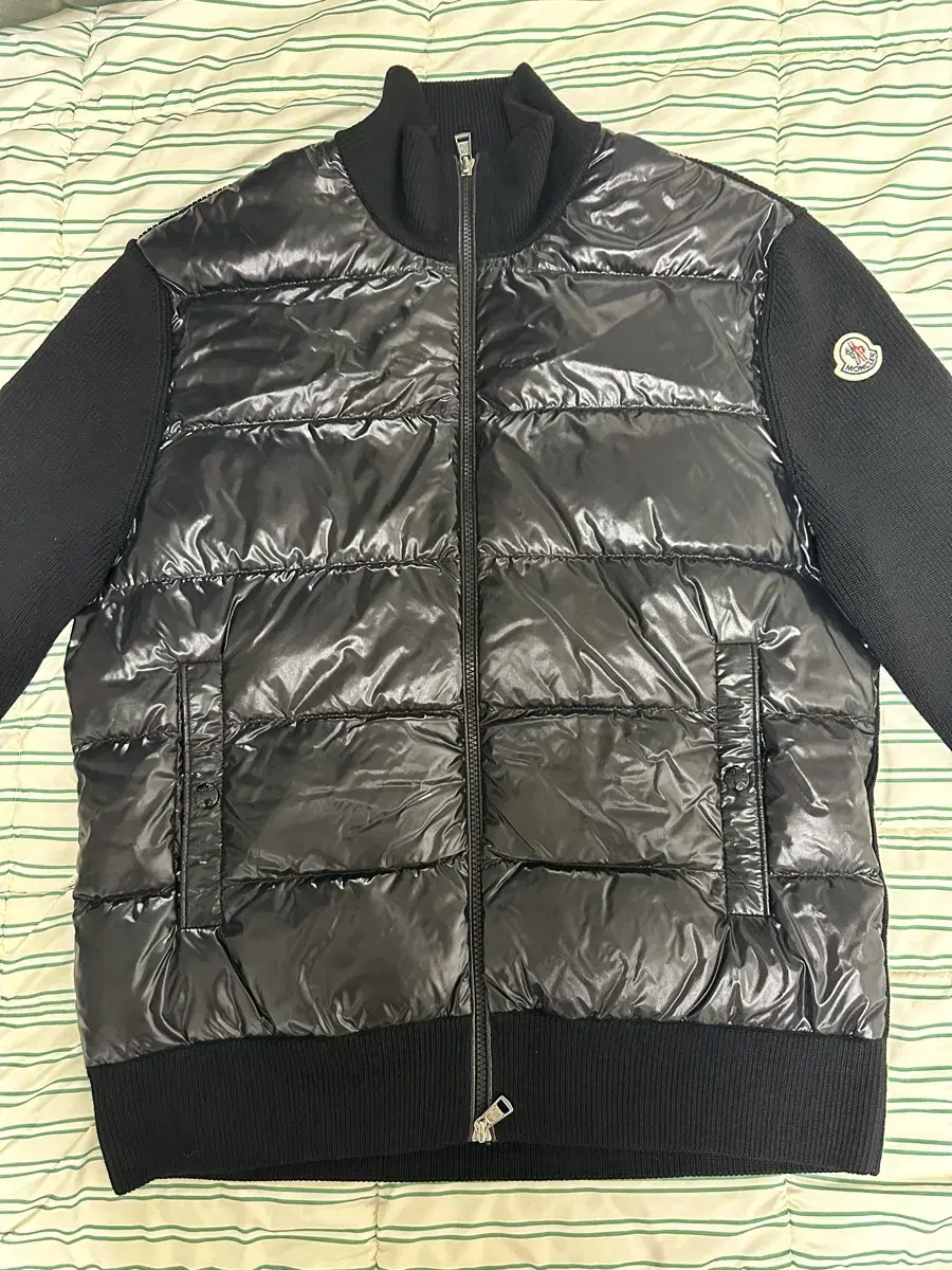 Moncler Padded wool cardigan black size L