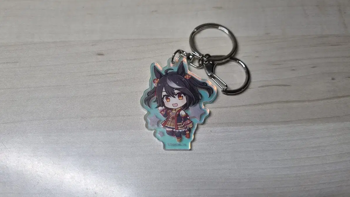 Kita-san Black Prism acrylic keyring Umamusume