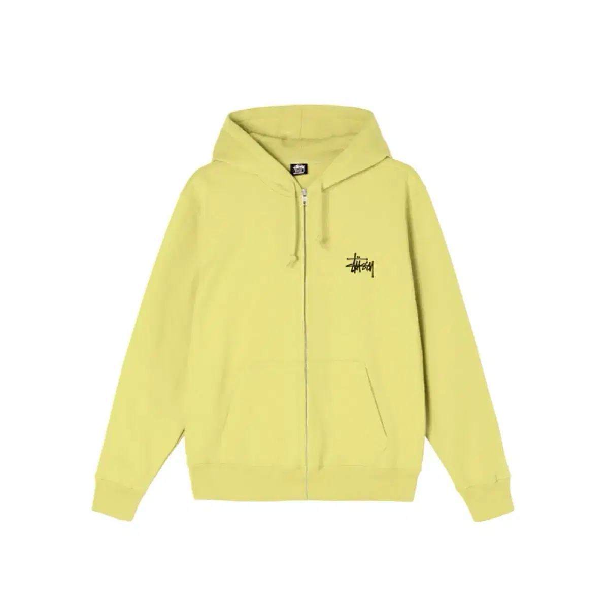 Stussy Basic Logo Hoodie (Fluorescent Yellow/L)