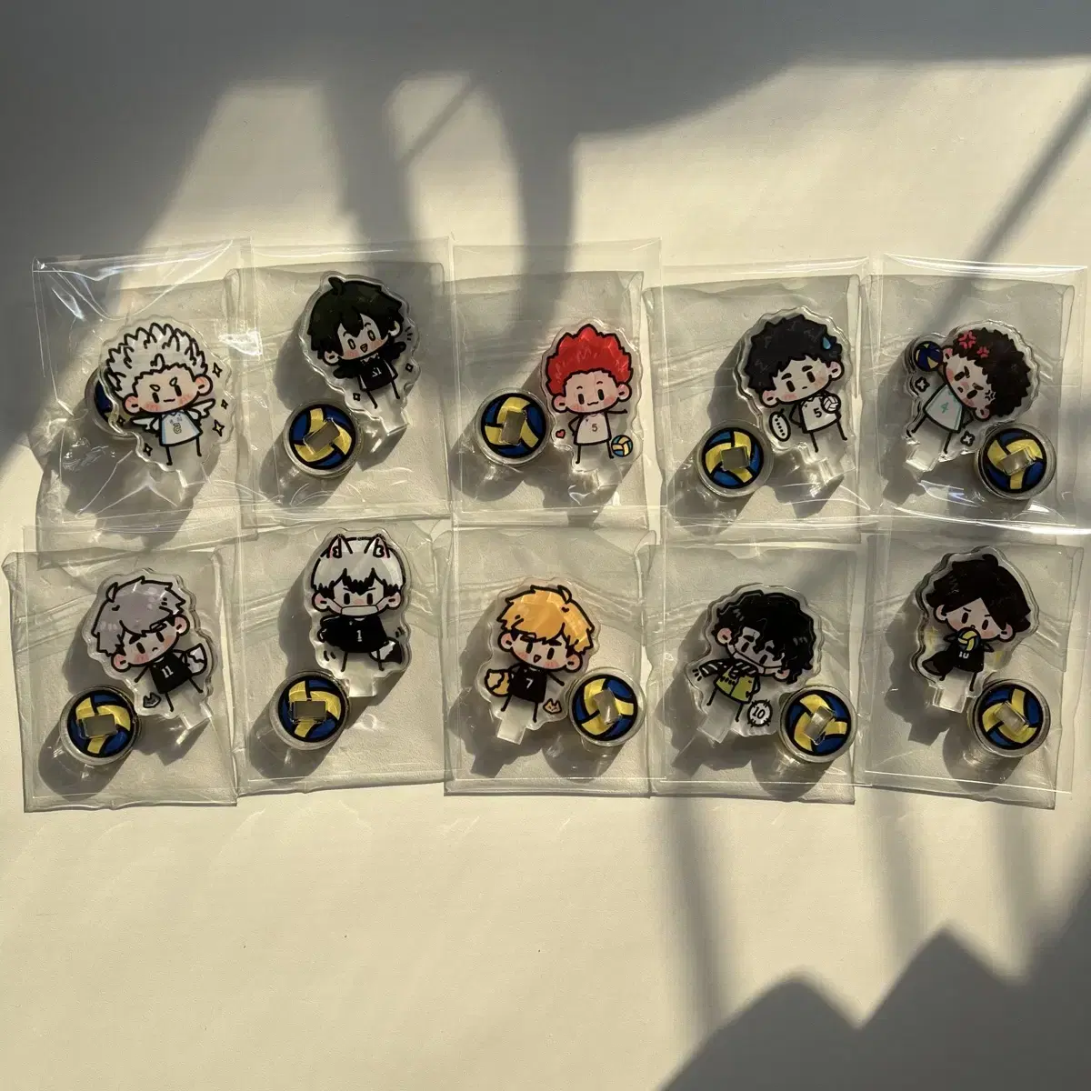 Haikyuu Mini Bean Eye Acrylic Stand B