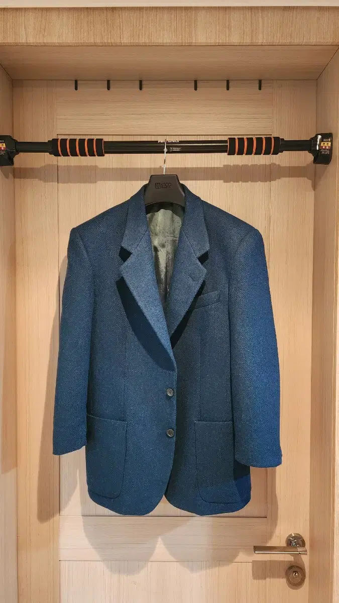 Blue-green tweed and wool jacket L (san in Italy)