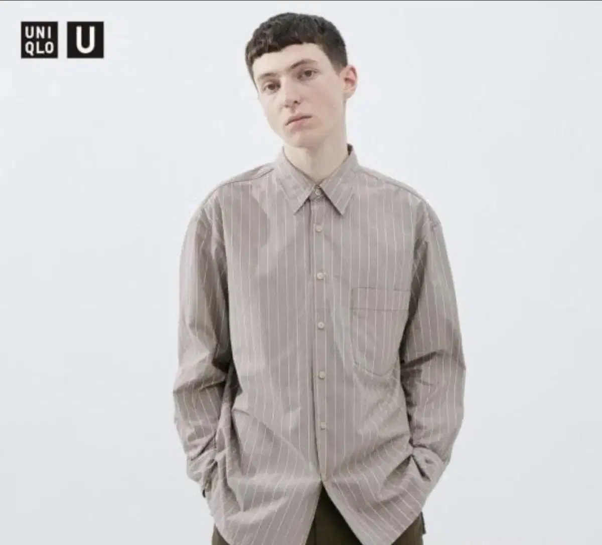 [NEW] UNIQLO U Broad Oversized Stripe Shirt