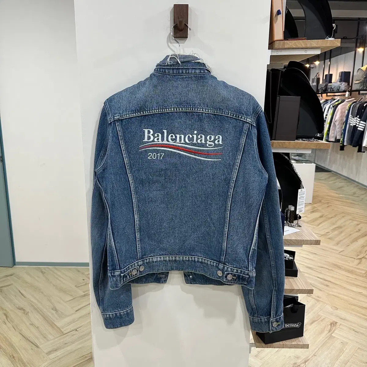 Balenciaga Wavego Bomber Jeans Jacket