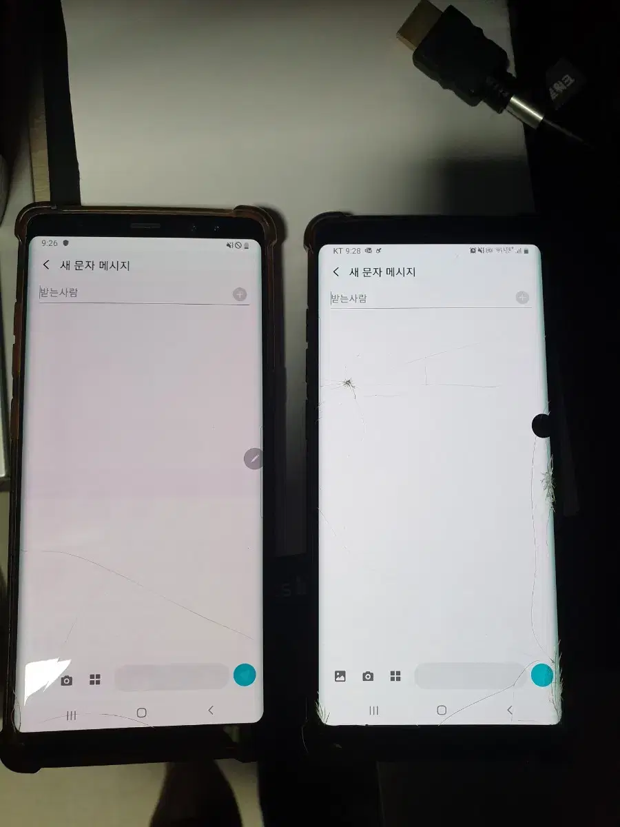 갤럭시 노트8 부품용 2대  일괄