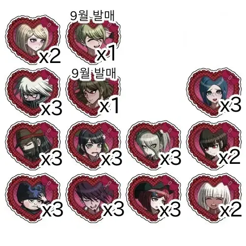 [Tools] new Danganronpa Heart acrylic 3 boxes of badges