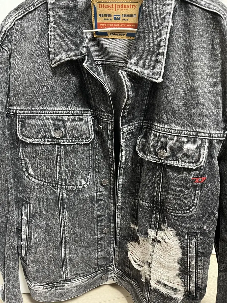 Diesel Distressed Denim Jacket