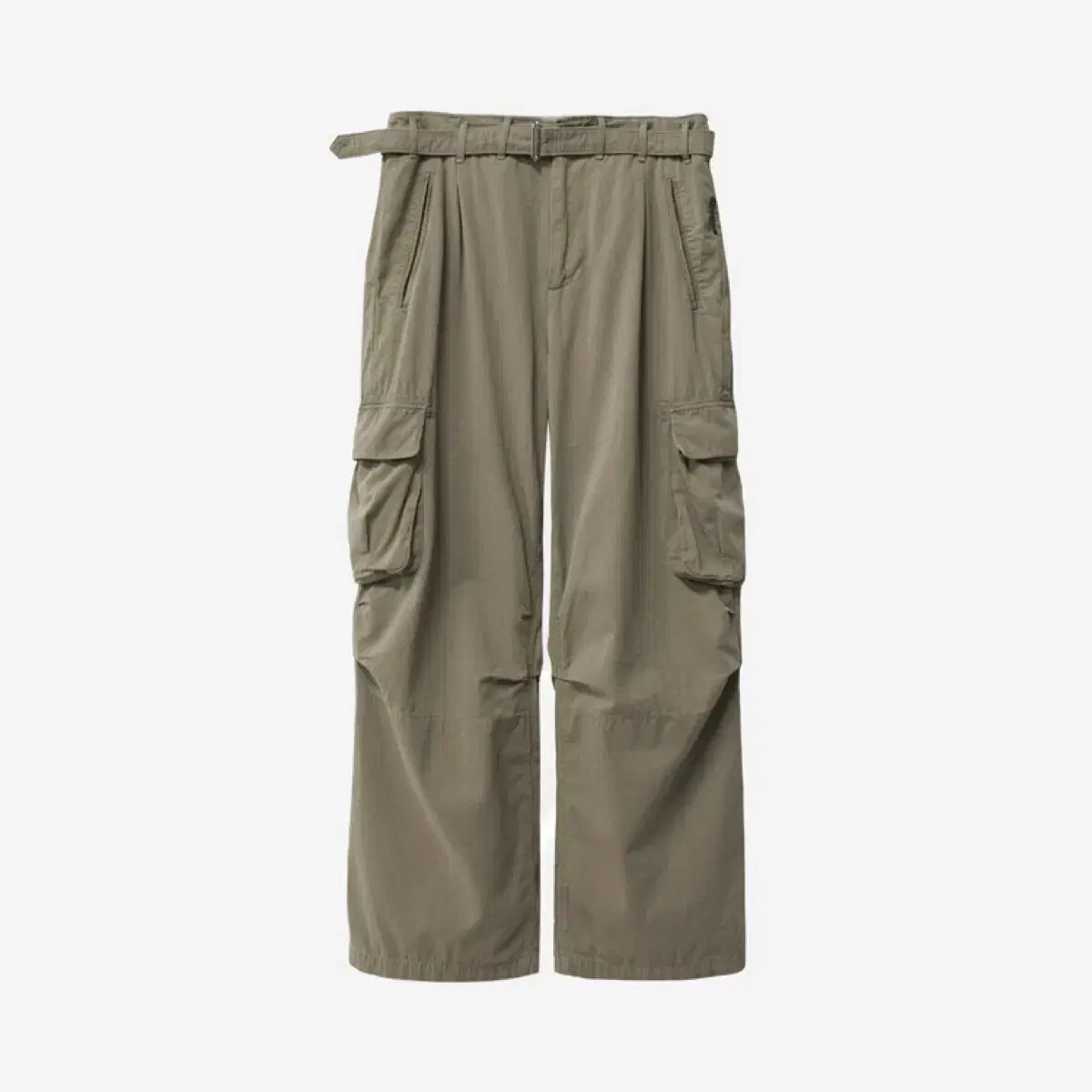 1) Polyester Belted Cargo Deep Beige