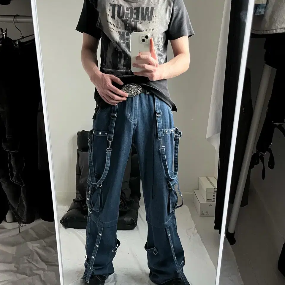 Archive Bondage Strap Cargo Pants Y2K