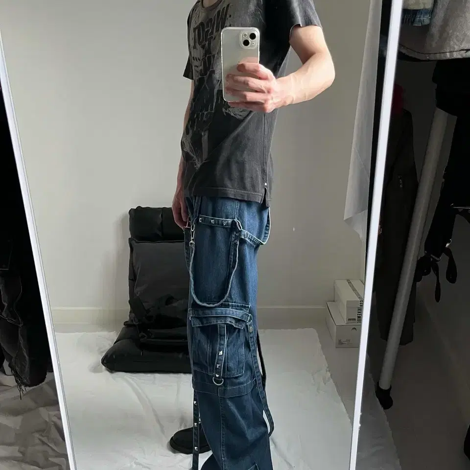 Archive Bondage Strap Cargo Pants Y2K