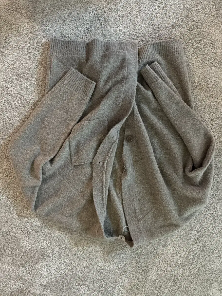 Arquette wool cardigan in gray large