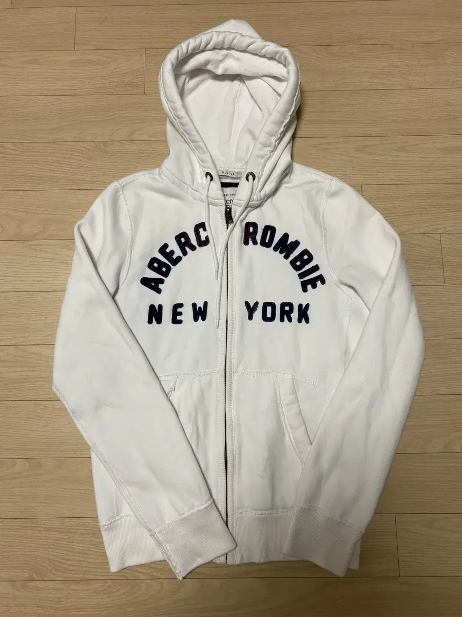 Abercrombie Hoodie Zip-up White M