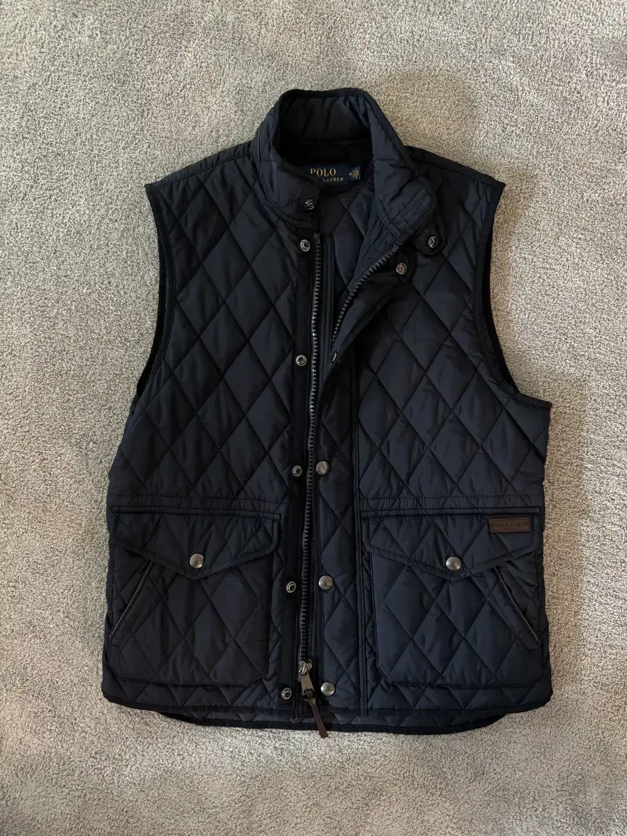 Polo Quilted Vest Navy M-Size